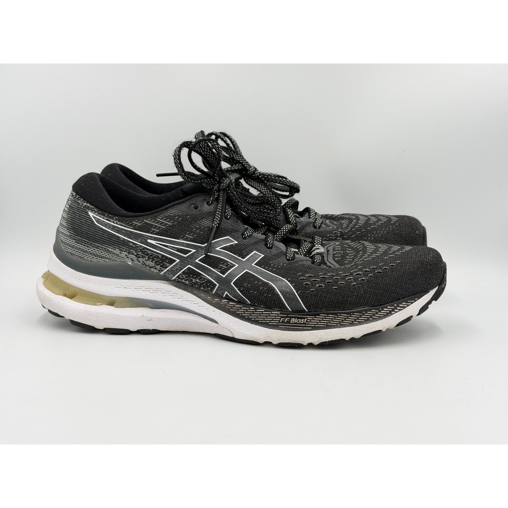 ASICS Gel-Kayano 28 Women 8.5 Black White Running Shoes 1012B047